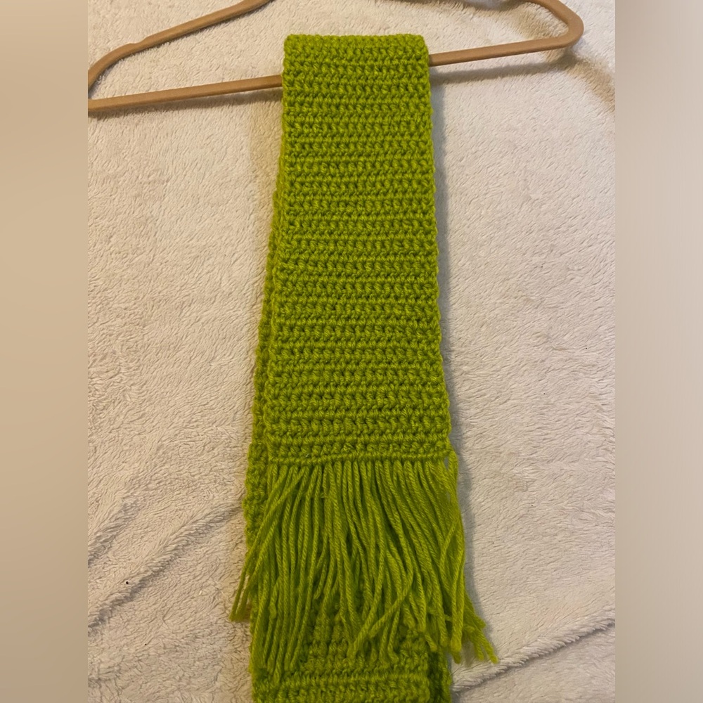 Light Green Knitted Scarf